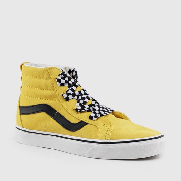 NEW Vans Sk8 Hi Wrap Alt Laces Taxi Yellow - Picture 3 of 5